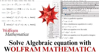 Solve Algebraic Equation Using Wolfram Mathematica Easy Step-by-Step Polynomial eqs