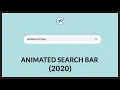 CSS ANIMATED SEARCH BAR