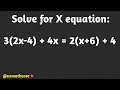 Fast Algebra Trick Solve for X in 1 Minute l Algebra1 Algebra 2