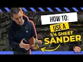 How to use a Sheet Sander Ryobi Corded - How to use Power Tools Basics 4K