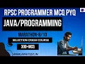 RPSC PROGRAMMER 2024 MARATHON APNITEST