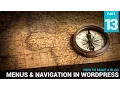Working with menus and navigation in wordpress Part 13