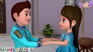 Sleeping Beauty and the Prince 👑 | Princess Fairy Tale + Red Riding Hood | Kids Song | Wands & Wings