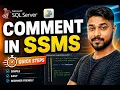 How To Comment In SSMS