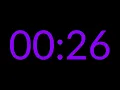 1 Minute Timer Darkness 60 Second Countdown Timer Purple