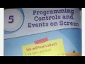 ch-5 programming controls and events on screen visual basic class 8 cbse