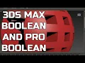 3ds Max Basic Modeling Boolean - Boolean Proboolean 3ds Max