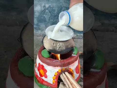 Little Chef Cooks Payesh on a Tiny Stove! 😍🔥#shorts #foryou