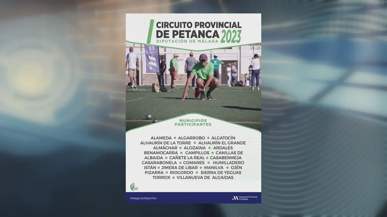 Manilva será sede del Circuito Provincial de Petanca 2023