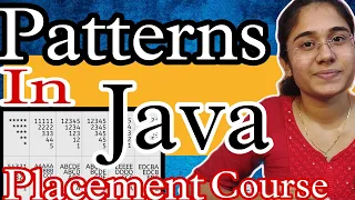 Pattern Programming in java for beginners Hindi Java Placement Course Basic Pattern Program