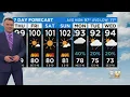 Cooler Temps Return After Triple-Digit Streak