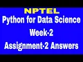 Python for Data Science Week 2 Assignment 2 NPTEL