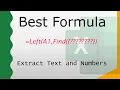 How to Extract Text and Numbers from String in Excel
