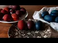 Naturally Dyed Easter Eggs - Onion Skins and Red Cabbage