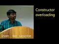 OVERLOADING CONSTRUCTORS WITH EXAMPLES C PROGRAMMING -
