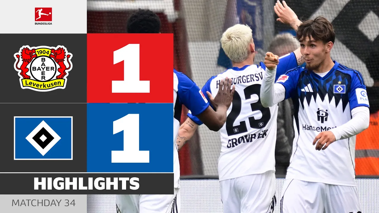 BAYER 04 LEVERKUSEN - HAMBURGER SV | Highlights | Matchday 34 – Bundesliga 2025/26