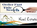 If you want to do a property searches title search chain of the title report So welcome
