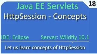 HttpSession Attributes Part 1 Demo JavaEE Wildfly Servlet Tutorial