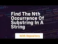 find the nth occurrence of substring in a string