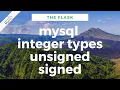 MySql Integer Types SIGNED and UNSIGNED