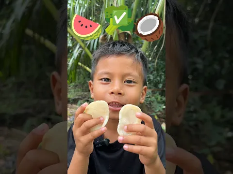 MAKAN SESUAI WARNA BUAHAN DIATAS #shorts