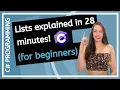 DATA STRUCTURES - How to work with Lists C for beginners