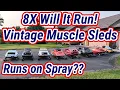 8 Vintage sleds in storage for 22 years Will they run