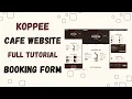 KOPPEE Responsive Coffee Shop Website Using html css js bootstrap Restaurant Cafe Website