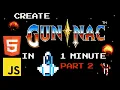Code Space Shooter in one minute Beginner Javascript Tutorial part 2