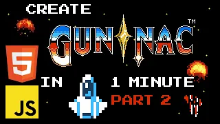 Code Space Shooter in one minute Beginner Javascript Tutorial part 2
