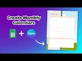 Design your calendar template in Canva and use Google Sheets to automate date generation for 2024