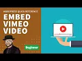 How to Embed a Vimeo in WordPress