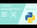 Animated Hamburger Menu in Tkinter