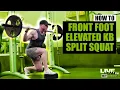 How To Front Foot Elevated Smith Machine Split Squat