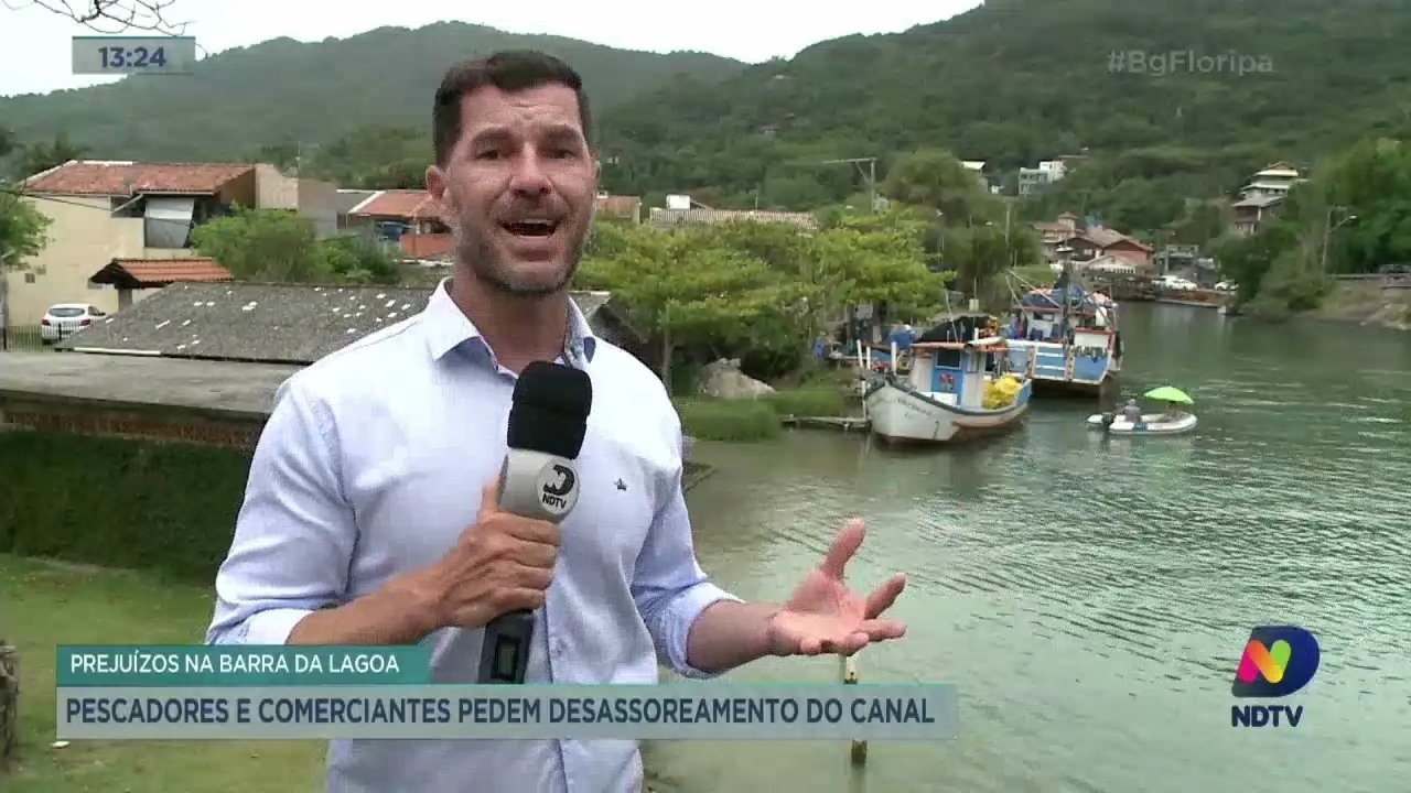 Prejuízos na Barra da Lagoa: pescadores e comerciantes pedem desassoreamento do canal