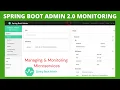 Spring Boot Admin Server Managing Monitoring Microservices by using Spring Boot Admin Server