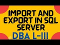 HOW TO IMPORT AND EXPORT DATA FROM SQL TO FROM ACCESS AND EXCEL