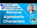 From String Remove Alphabetic Characters using X - D365 F O