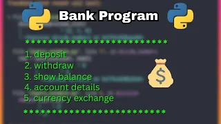 Build a Bank App in Python - Full Project with Currency Exchange 2025 Beginner Python Project