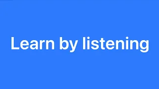Learn languages by listening – playli