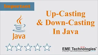 Up casting and Down casting in Java