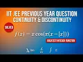 IIT JEE previous year question 2017 pyq topic GIF greatest integer function and limits continuity