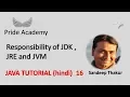 What is the difference between JDK JRE and JVM Java Tutorial Hindi 16 Pride Academy