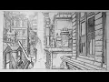 Buildings in One Point Perspective for Comics Part 1