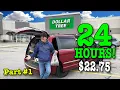 Surviving Off ONLY Dollar Tree for 24 HOURS EATING JUNK PART 1