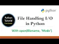 File Operations in python File in python File handling with exception in python