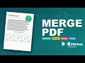 Merge PDF Files with PDFSub