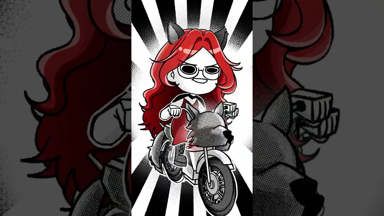 Werewolf goes Vroom Vroom! Animation