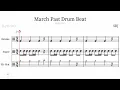 Download Lagu March Past Drum Beat Music Sheet