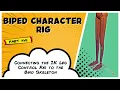 Biped Character Rig Part 18 - Connecting the IK Leg Control Rig to the Bind Skeleton